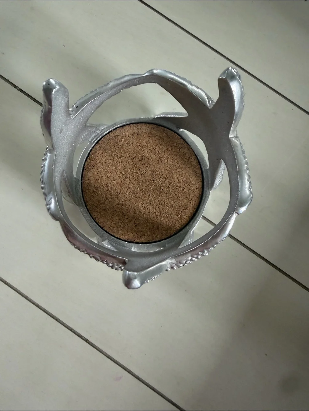 Decorative Silver Starfish Candle or wine Holder - Coastal Home - Mariposa brand